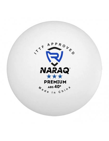 Balles NARAQ ITTF 3*** Premium 40+ Pack 3