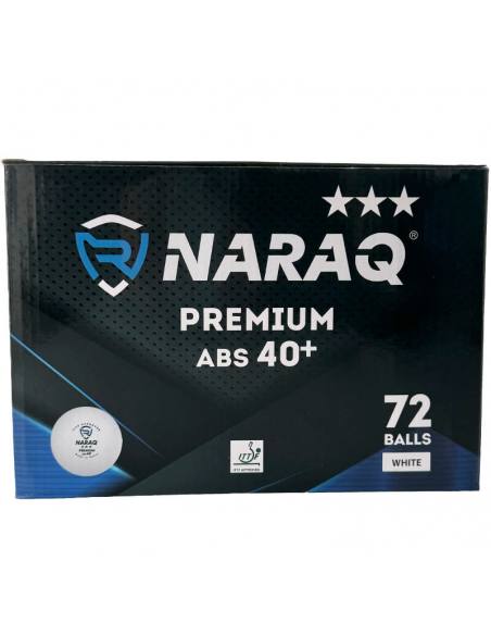 Balls NARAQ ITTF 3*** Premium 40+ Pack 72