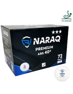 Balles NARAQ ITTF 3*** Premium 40+ Pack 72