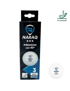 Pelotas NARAQ ITTF 3*** Premium 40+ Pack 3