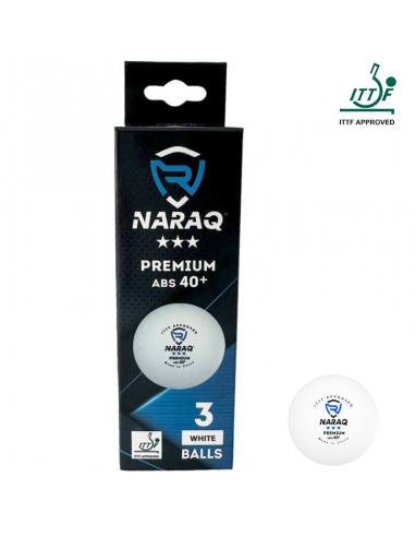 Pelotas NARAQ ITTF 3*** Premium 40+ Pack 3