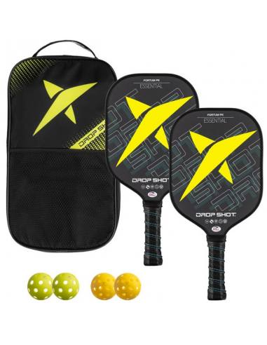 Set 2 raquettes Pickleball Drop Shot Fortum PK...