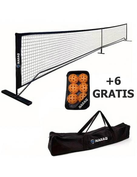 Red de Pickleball NARAQ PK Pro + 6 Pelotas