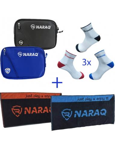 NARAQ Pack Housse double + Serviette + 3...