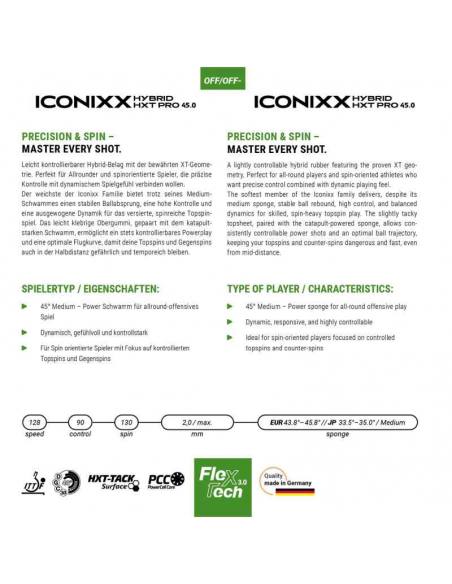 Gewo rubber Iconixx Hybrid HXT Pro 45