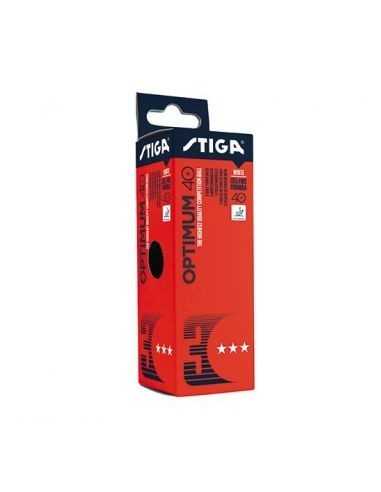 Pelotas Stiga plastico optimun 40+ 3*** pack 3 uds.