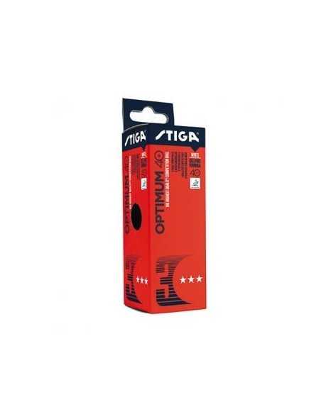 Pelotas Stiga plastico optimun 40+ 3*** pack 3 uds.