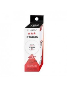 Pelotas nittaku sha 40+ 3*** pack 3 uds.