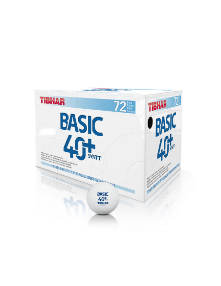 Bolas Tibhar Basic  40+ Synt  plástico. Pack 72