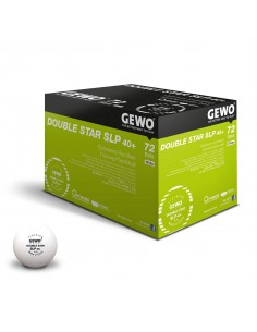 Balles en plastique GEWO  P40+ Double Star 2**. Pack 60