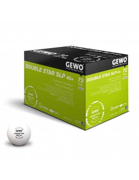 Balles en plastique GEWO  P40+ Double Star 2**. Pack 60
