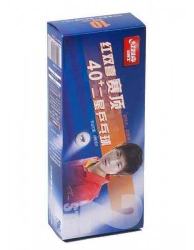 Balle plástique DHS D40+ 2**  Pack 10 (seam)