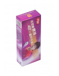 Balle plástique DHS D40+ 1*  Pack 10 (seam)