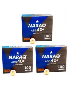 Balle plastique NARAQ 1* Basic Training 40+ ABS pack 300 Orange