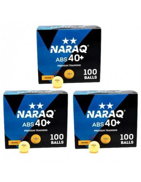 Bolas NARAQ 2** Premium Training 40+ ABS pack 300 laranja