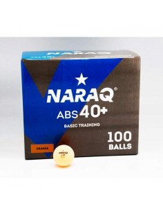 Balle plastique NARAQ 1* Basic Training 40+ ABS pack 300 Orange