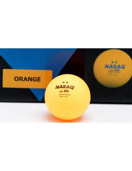 Balle plastique NARAQ 2** Premium Training 40+ ABS pack 100 Orange