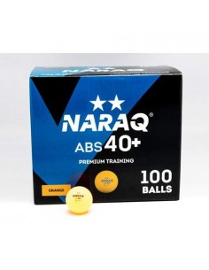 Balle plastique NARAQ 2** Premium Training 40+ ABS pack 100 Orange