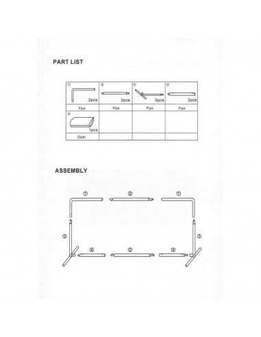 Séparations NARAQ Fullcover Nylon 2,33m. Pack X10