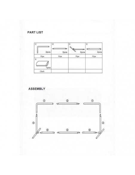 Séparations NARAQ Fullcover Nylon 2,33m. Pack X10