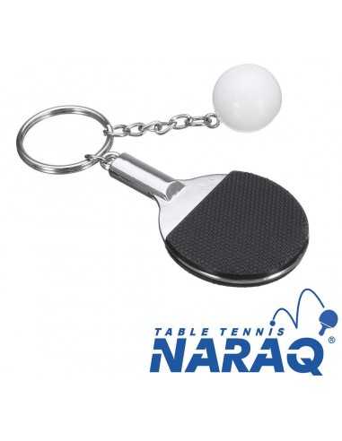 NARAQ porte-clés raquette métal avec balle