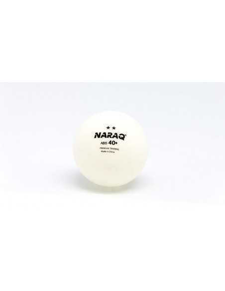 Balle plastique NARAQ 2** Premium Training 40+ ABS pack 100 blanc