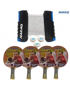 NARAQ PingSet Indoor 4 raquetes 2