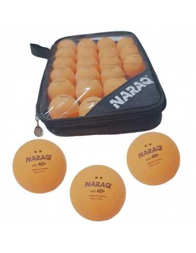 Set 20 Balle plastique NARAQ 2** Premium Training 40+ ABS + Sac