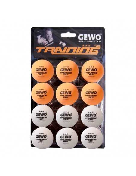 GEWO Training balle *** 40+ Pack 12 (2 couleurs)