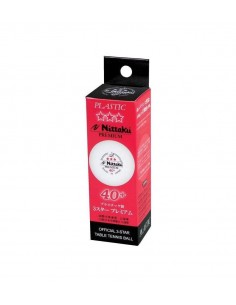 Balles en plastique Nittaku 40+ 3*** Japan pack 3