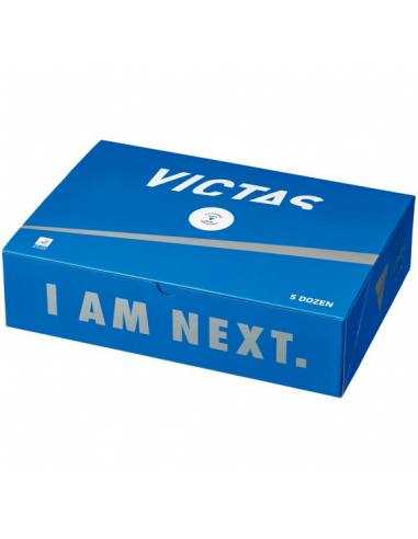 Balles en plastique VICTAS VP40+ 3*** pack 60