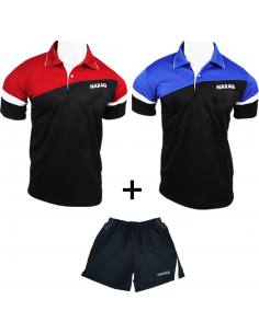 Pack NARAQ Prime  2 Polos + Short