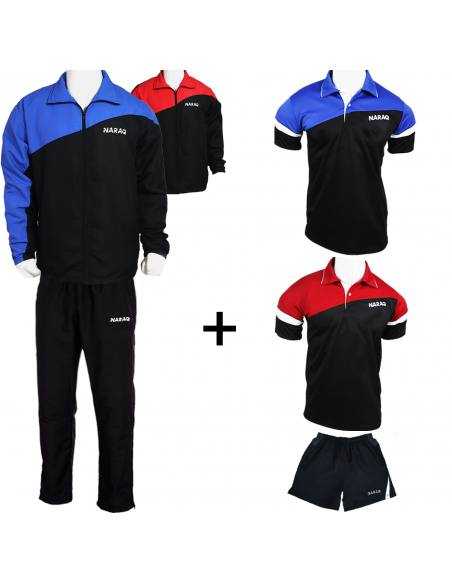 Pack NARAQ Prime Survêtement + 2 Polos + Short
