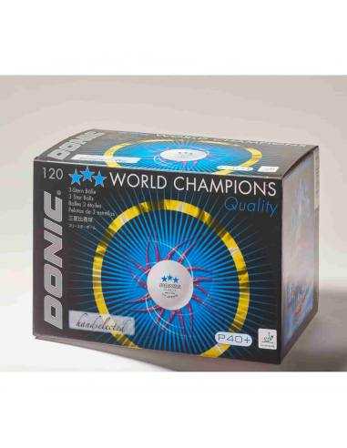 Balle plastique Donic P40+ 3*** pack 120