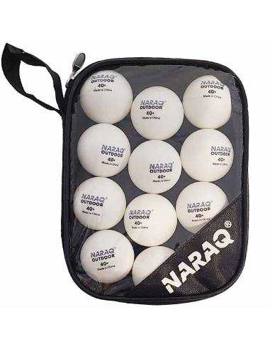Pelota NARAQ Outdoor 40+ pack 12 + estojo