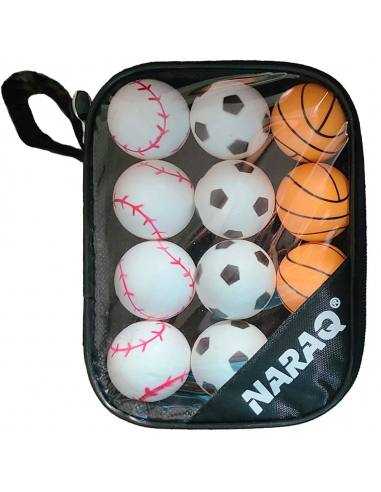 NARAQ Balle ABS Fun Sports + Sac Pack 12