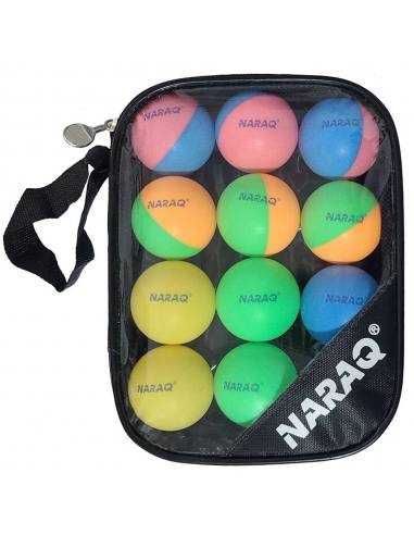 Balle NARAQ Fun Colorato 40+ ABS + Sac Pack 12