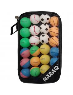 NARAQ Colorato Sports ABS balls + cover 24 pcs